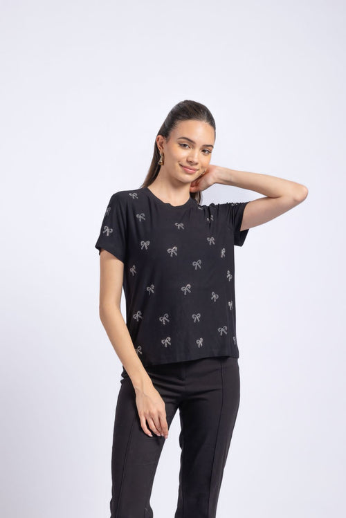 Black T-shirt top