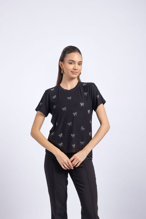 Black T-shirt top