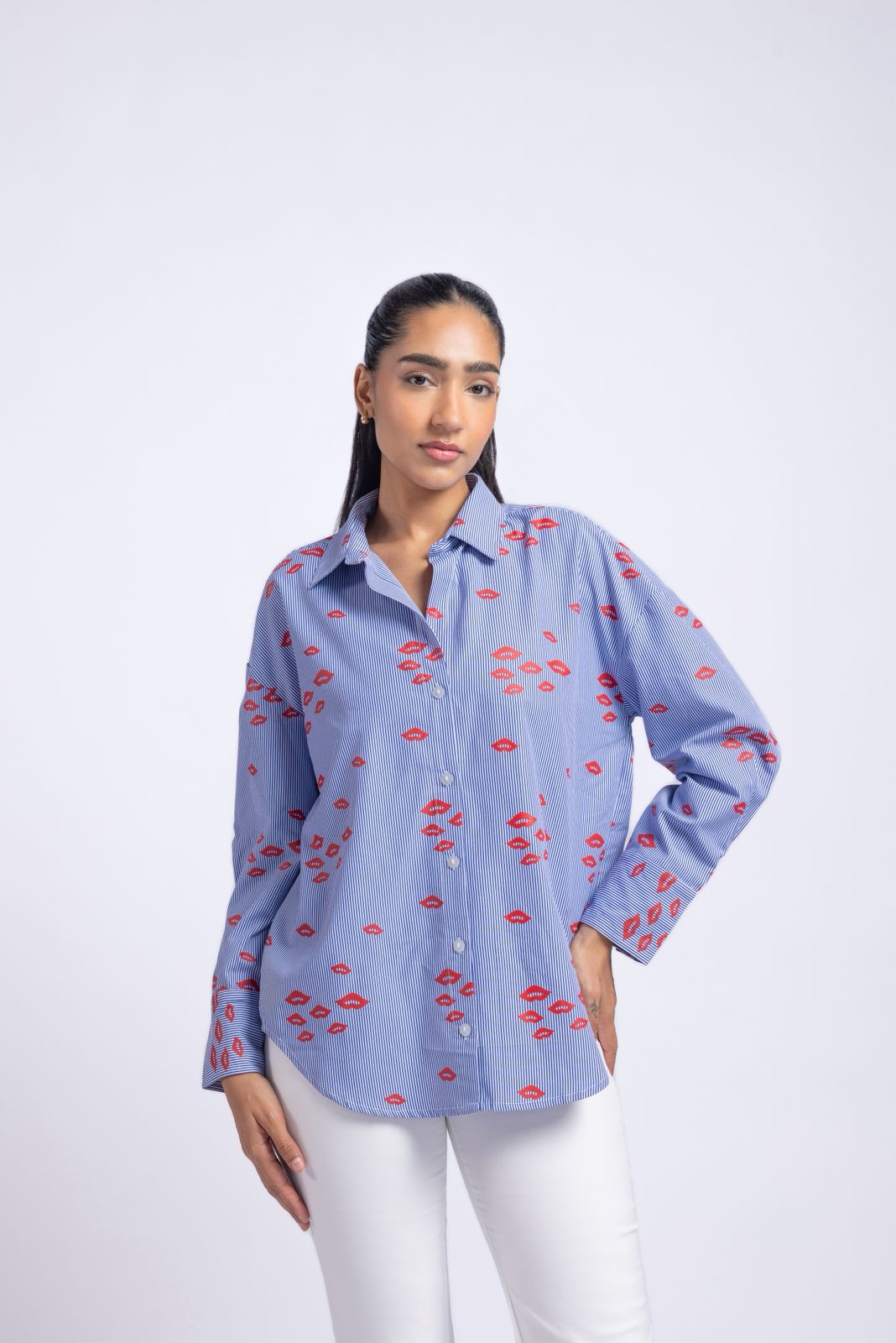 Lips print shirt