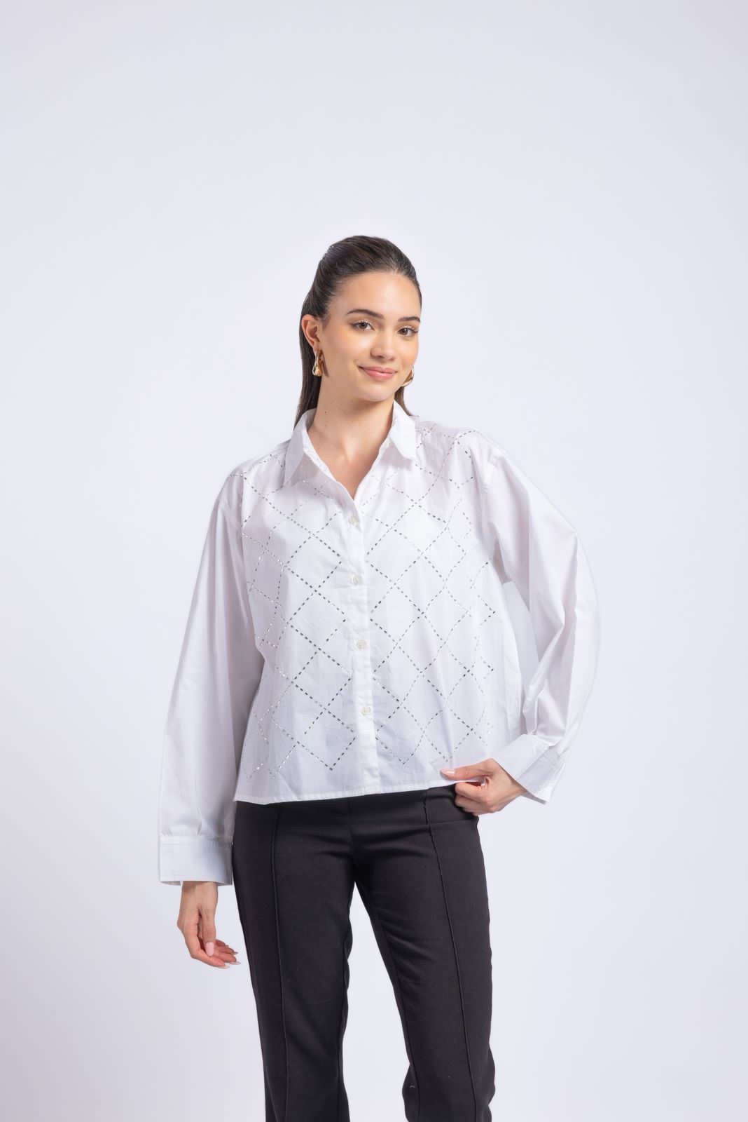 Swarovski cotton shirt