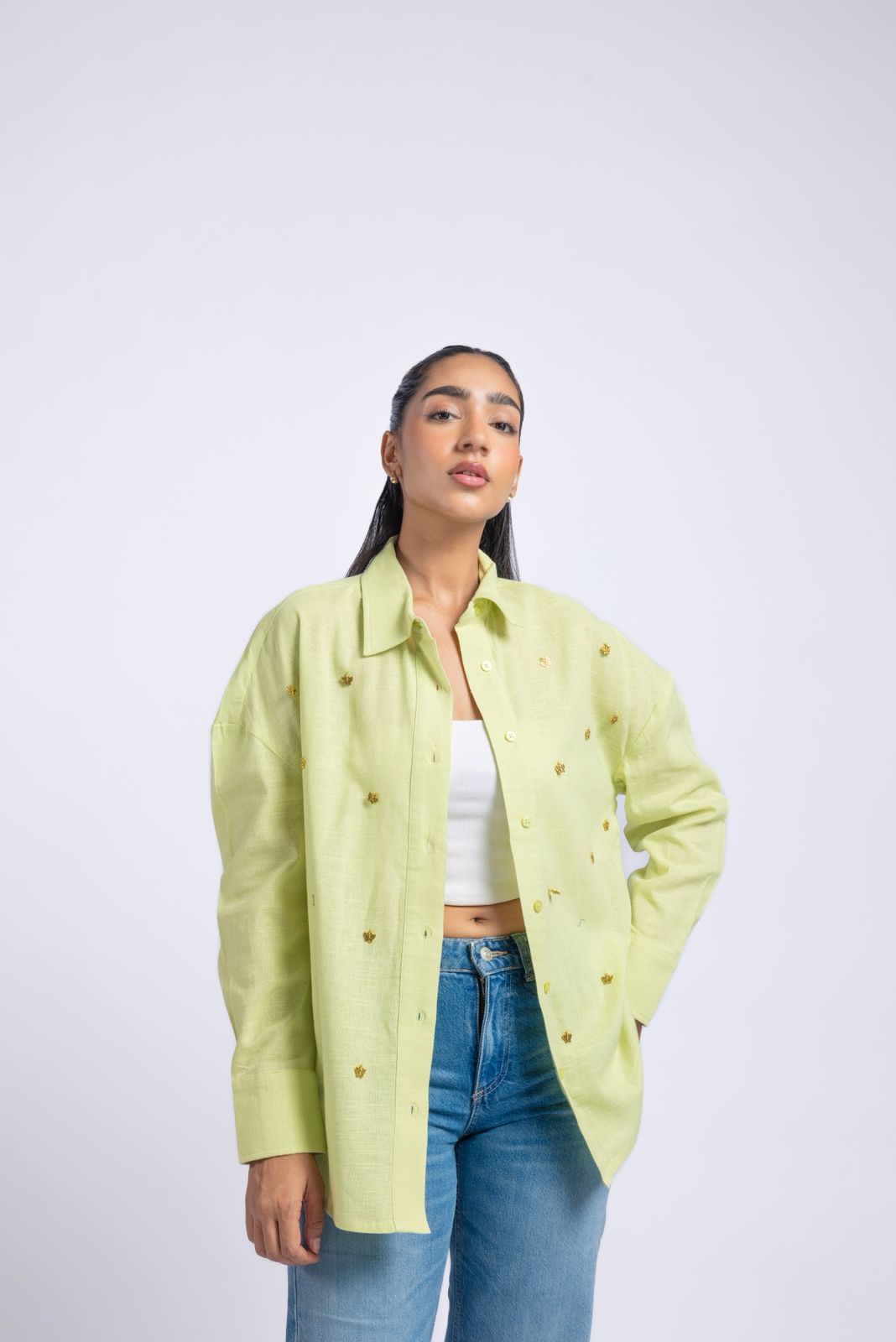 Oversized Cotton Flex Shirt
