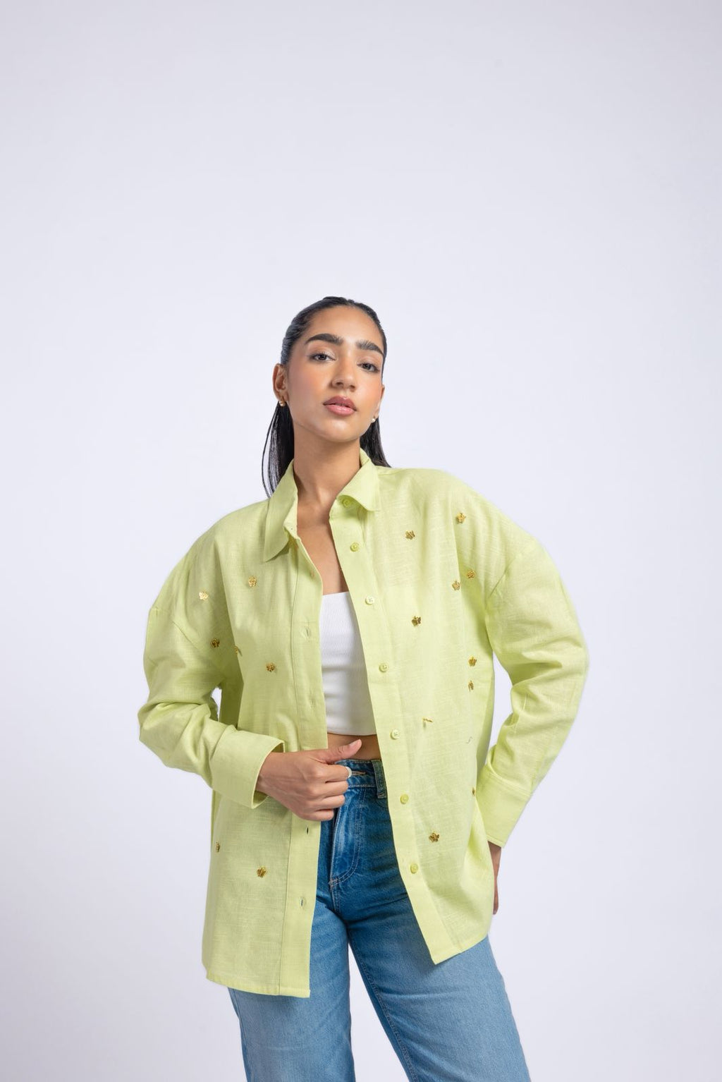 Oversized Cotton Flex Shirt