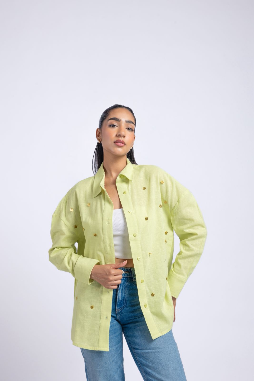 Oversized Cotton Flex Shirt