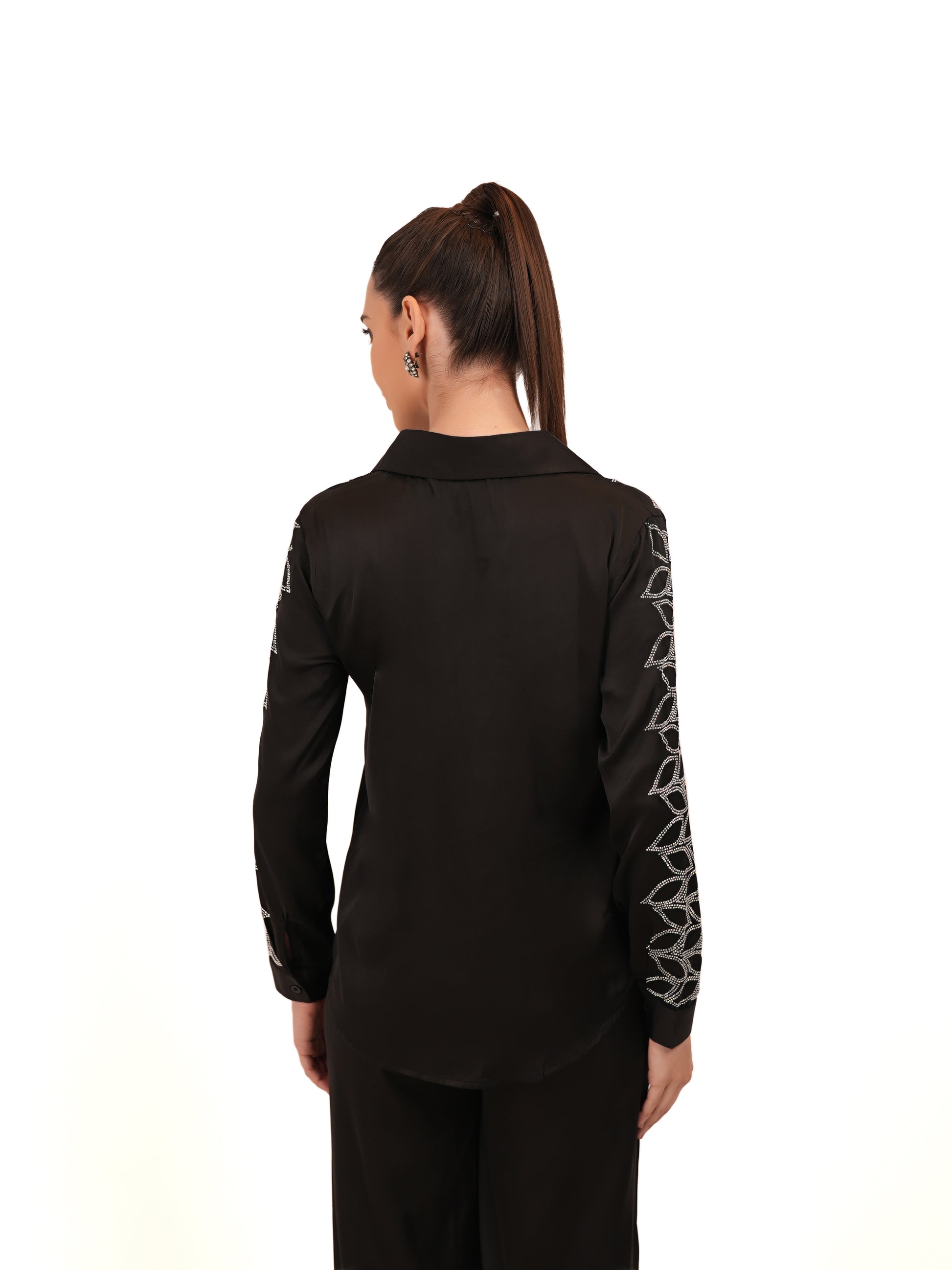 Embellished Shirt With Straight Fit Pants