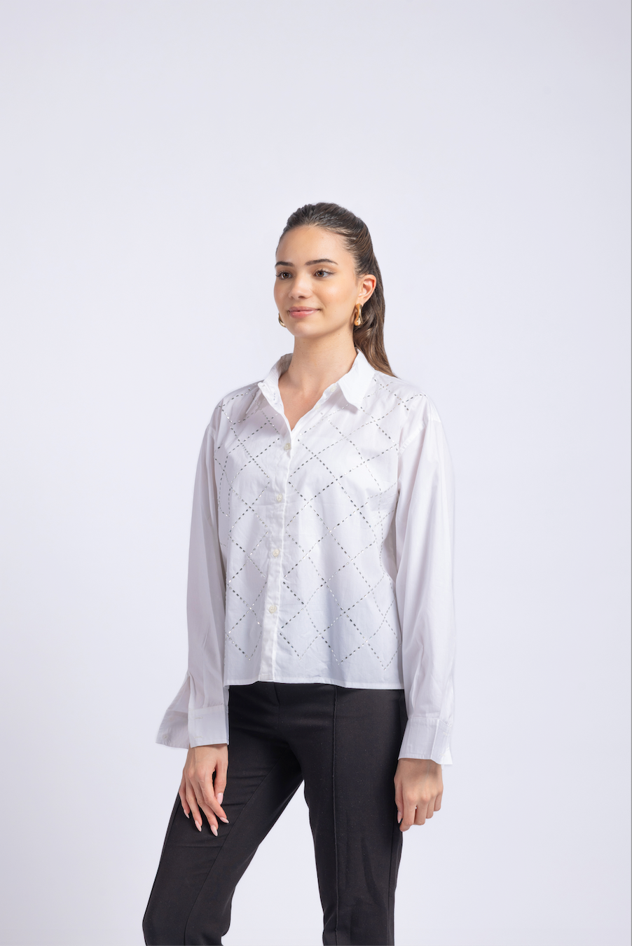 Swarovski cotton shirt