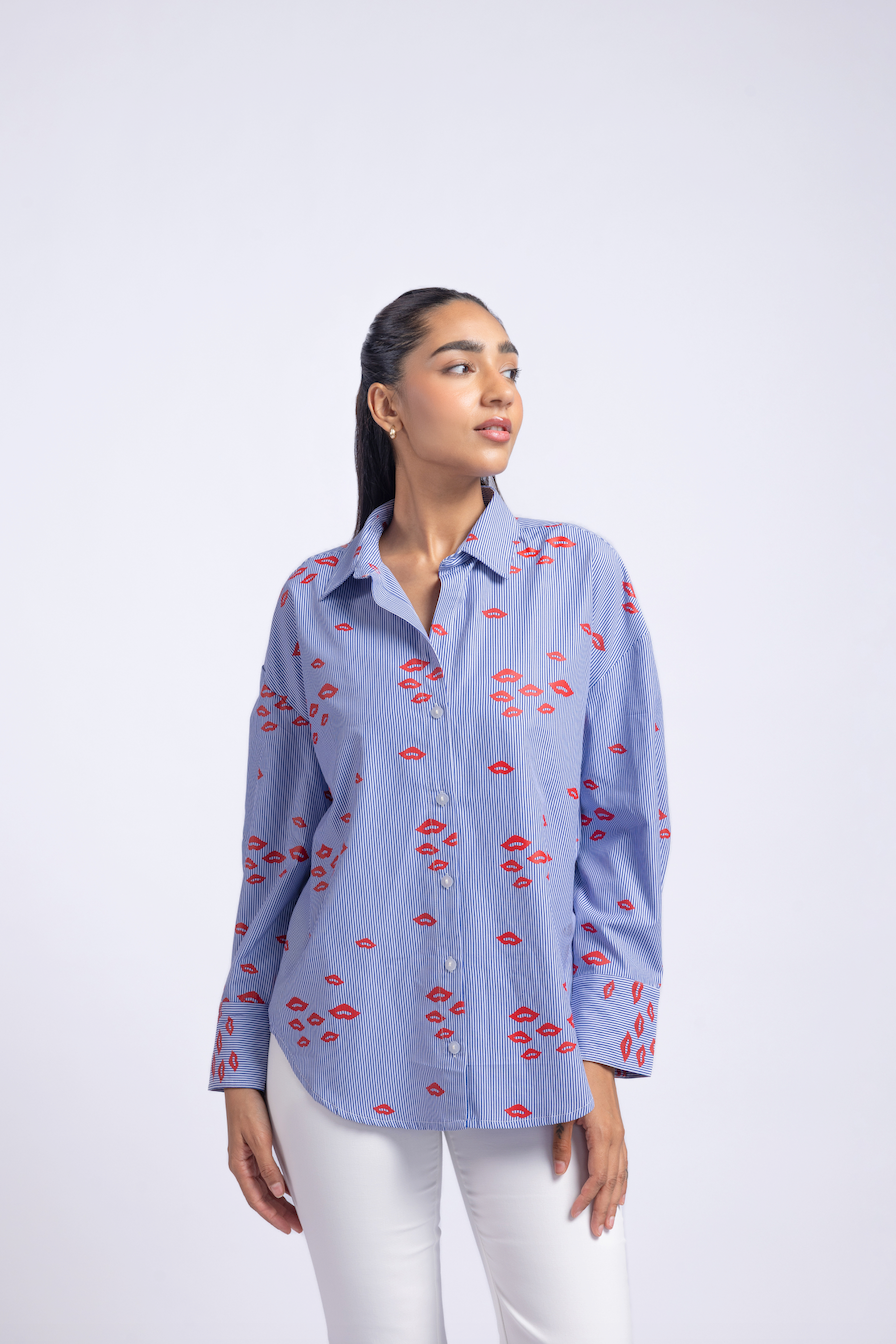 Lips print shirt
