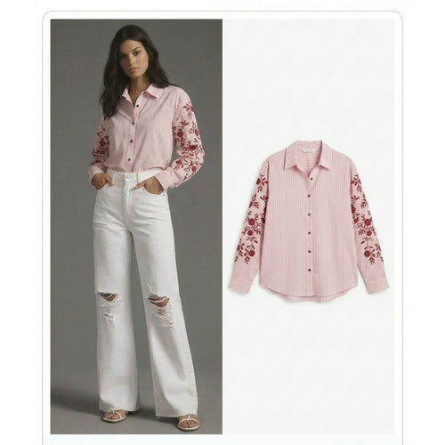 100% Cotton Embroidery Shirt