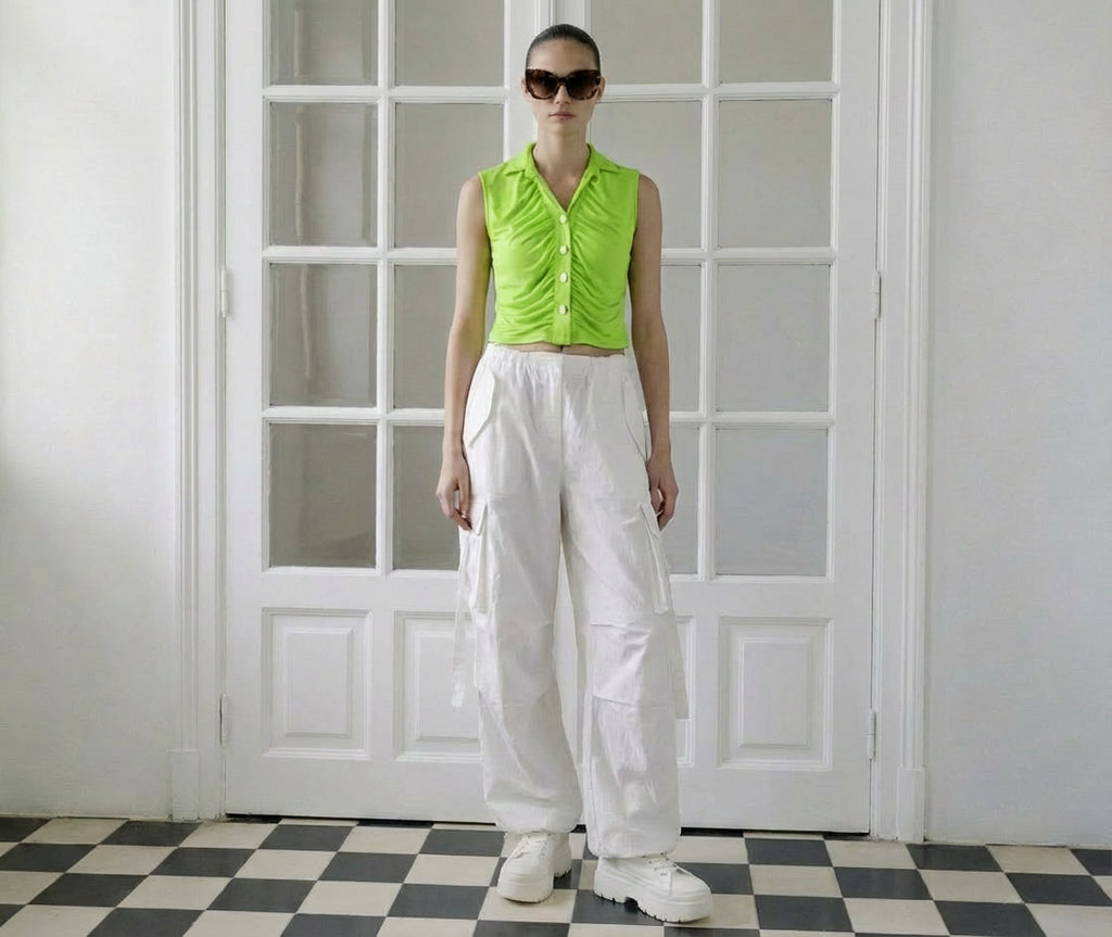 Neon Green Knitted Top