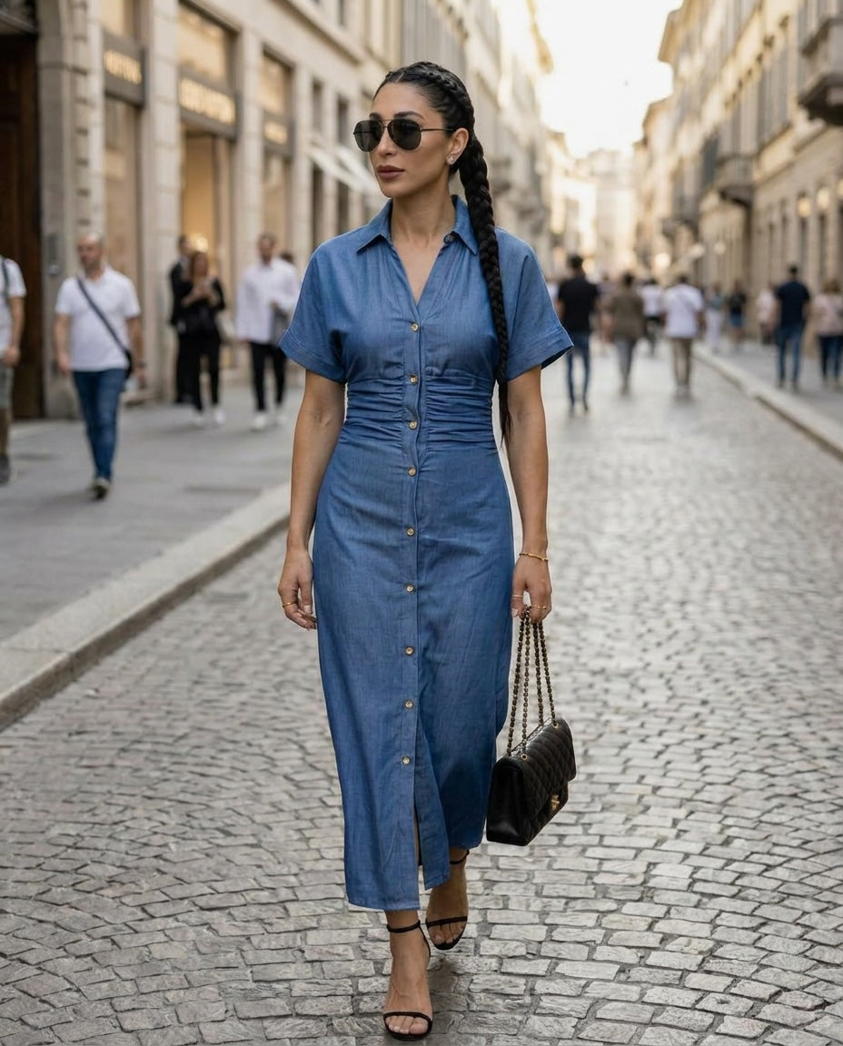 Long Denim Dress